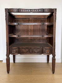 **SOLD** Magnificent Antique 1910s Belgian Hand Carved Commode, Chest of Drawers, Sink Pedestal, Vanity Cabinet