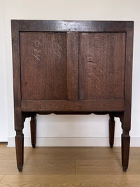 **SOLD** Magnificent Antique 1910s Belgian Hand Carved Commode, Chest of Drawers, Sink Pedestal, Vanity Cabinet