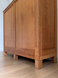 Antique 1890s Oak Apothecary Cabinet, Chest of Tin Drawers, Retail Storage Cabinet