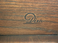 Vintage Dixie Mid Century Modern MCM Sculptural Lowboy Dresser or Credenza Sideboard with Six Drawers Perfect mid-century piece for an entertainment center, dresser, sideboard or sofa table. The legs are a mcm sculptural design made of solid oak.