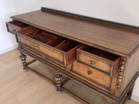 **SOLD** Vintage 1920s Berkey and Gay Sideboard Buffet Server Table - Jacobean Style - Four Drawers - FREE SHIPPING