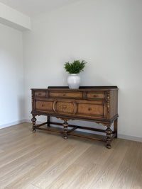 **SOLD** Vintage 1920s Berkey and Gay Sideboard Buffet Server Table - Jacobean Style - Four Drawers - FREE SHIPPING