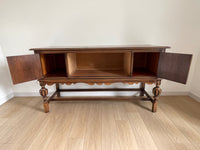 **SOLD** Vintage 1920s Berkey and Gay Sideboard Buffet Server Table - Jacobean Style - Two Doors and One Drawer - FREE SHIPPING