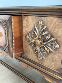 **SOLD** Vintage 1920s Berkey and Gay Sideboard Buffet Server Table - Jacobean Style - Two Doors and One Drawer - FREE SHIPPING
