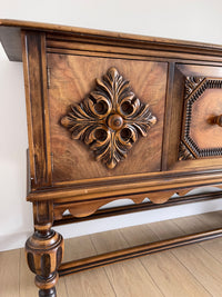 **SOLD** Vintage 1920s Berkey and Gay Sideboard Buffet Server Table - Jacobean Style - Two Doors and One Drawer - FREE SHIPPING