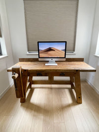 **SOLD** Industrial Work Bench Desk