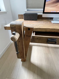 **SOLD** Industrial Work Bench Desk