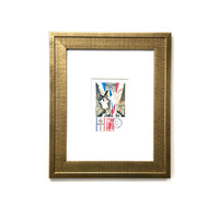 1971 General De Gaulle First Day Maximum Card Paris - Vintage France Framed Art