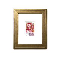 1971 Baron Antoine First Day Maximum Card Paris - Vintage France Framed Art