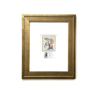 1972 Theophile Gautier First Day Maximum Card Paris - Vintage France Framed Art