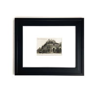 1910s L'Hotel des Postes Fontainebleau - Vintage France Framed Art