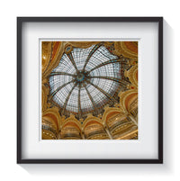 The stunning array of colors above the Galeries Lafayette in Paris, France. Framed fine art architecture and Europe photography by Amanda Hedlund. Framed wall art for your home, office, business, restaurant, bar, vacation house or hotel.