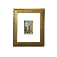 1940s Robinson Street Oklahoma City - Vintage Framed Art