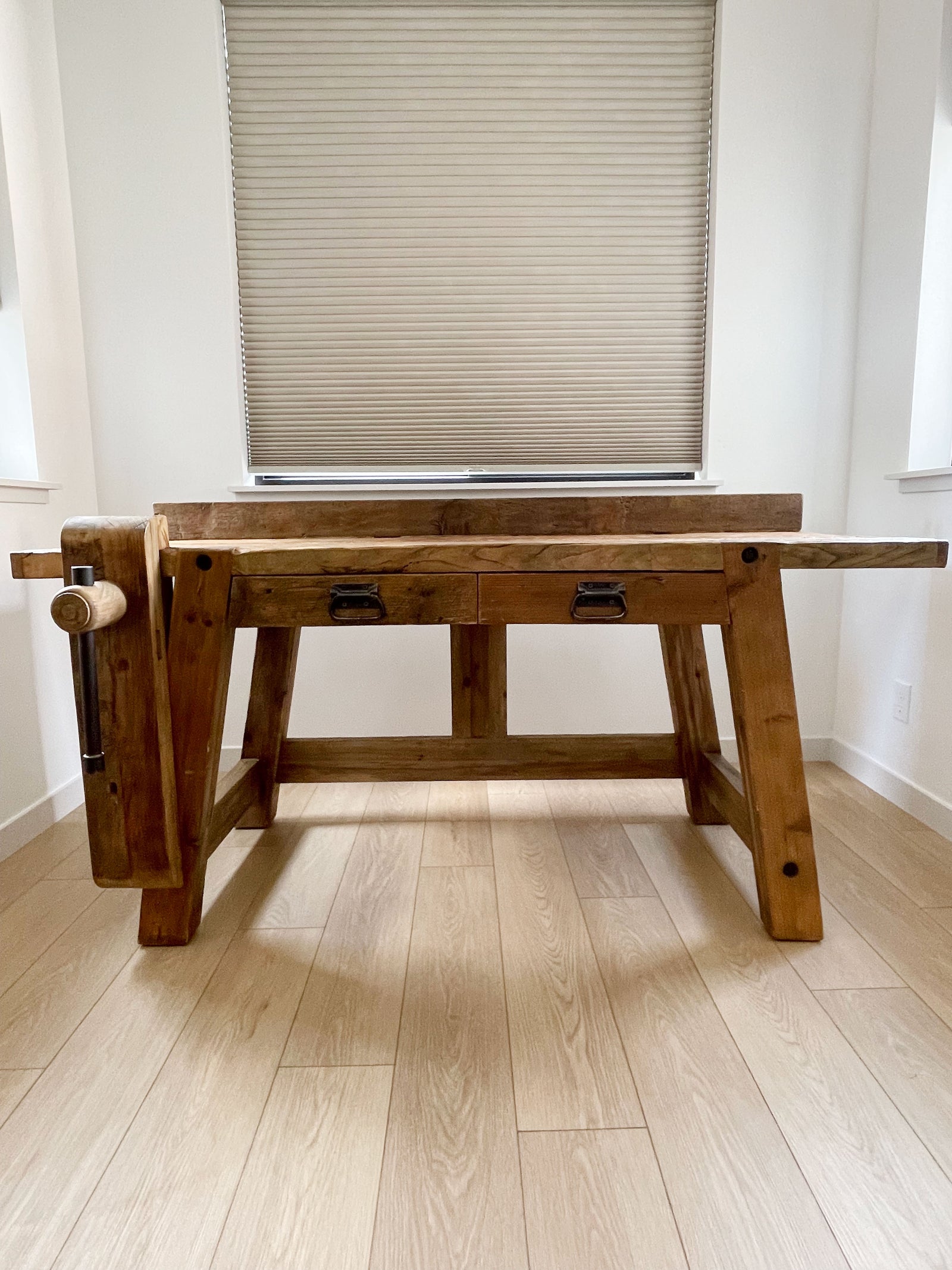SOLD** Industrial Work Bench Desk – Dwell Dekor, image size:1600x2133