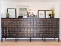 Vintage One-of-a-Kind 200-Drawer Library Card Catalog Cabinet from San Diego County Library - Refinished