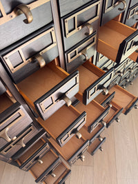 Vintage One-of-a-Kind 200-Drawer Library Card Catalog Cabinet from San Diego County Library - Refinished