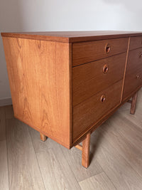 Pair of MCM 1961 Swedish DUX Teak Dressers, Credenzas, Night Stands – Mid-Century Modern