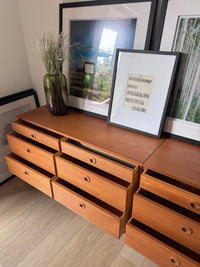 Pair of MCM 1961 Swedish DUX Teak Dressers, Credenzas, Night Stands – Mid-Century Modern