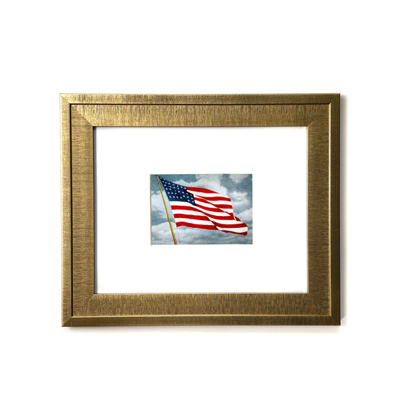 1900s Patriotic American Flag - Vintage Framed Art