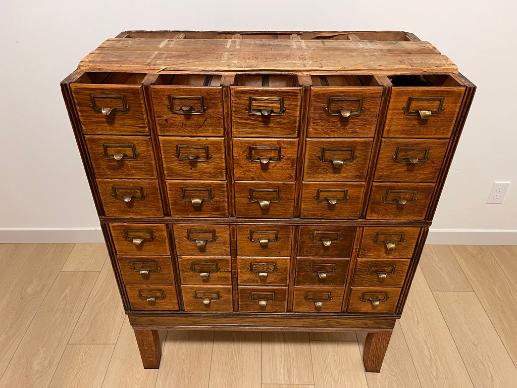 Antique Library Card Catalog Dishfunctional Designs Vintage