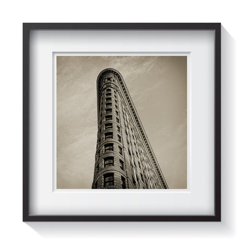 The famous flatiron art deco high rise building in New York City. Framed fine art deco architecture photography by Amanda Hedlund.   Framed wall art for your home, office, business, restaurant, bar, vacation house or hotel.