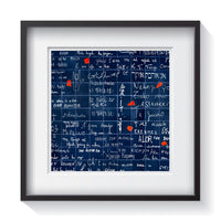A blue wall of graffiti art - the universal language on the Love Wall in Paris, France. Framed fine street art photography by Amanda Hedlund.   Framed wall art for your home, office, business, restaurant, bar, vacation house or hotel.