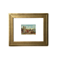 1940s Skyline of Oklahoma City - Vintage Framed Art